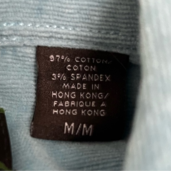 Vtg Y2K Joseph Abboud Blue Corduroy Button Up Shirt M Preppy Old Money Western - Picture 9 of 11